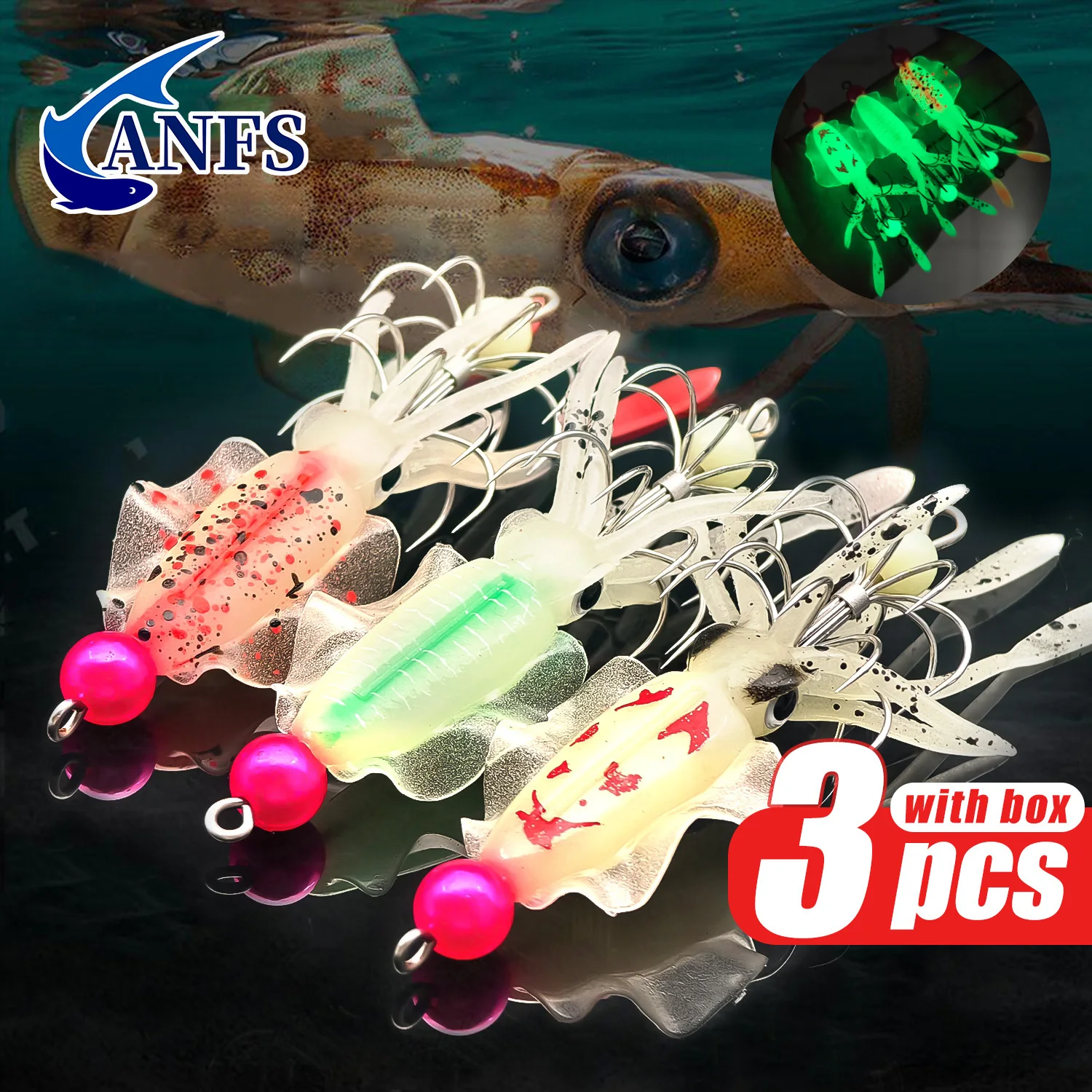 Fishing Hook Assortment - ANFS Set di maschere per calamari
