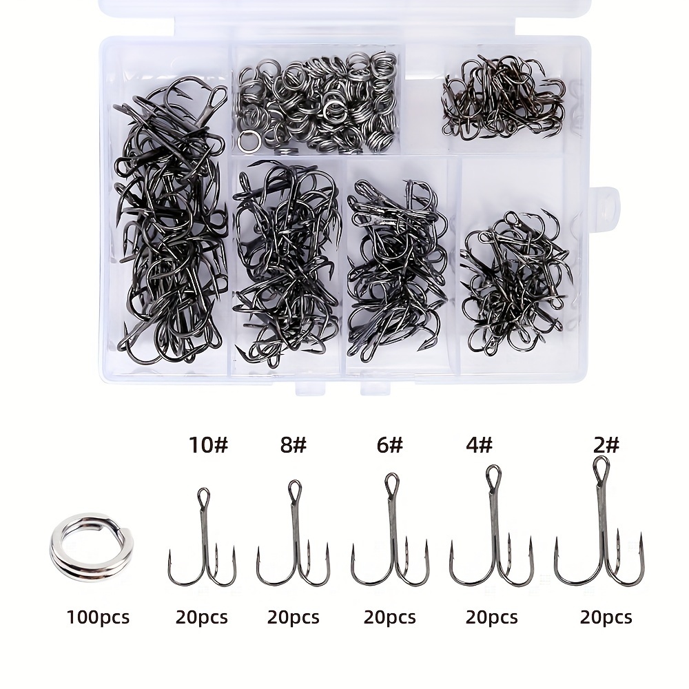 Fishing Hook Assortment - 200 Pezzi di Ami da Pesca