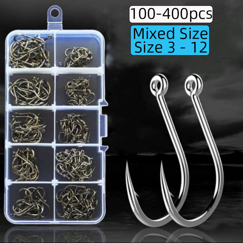 100-400 pezzi/Scatola 3 # -12  - Fishing Hook Circle recensione e prezzo