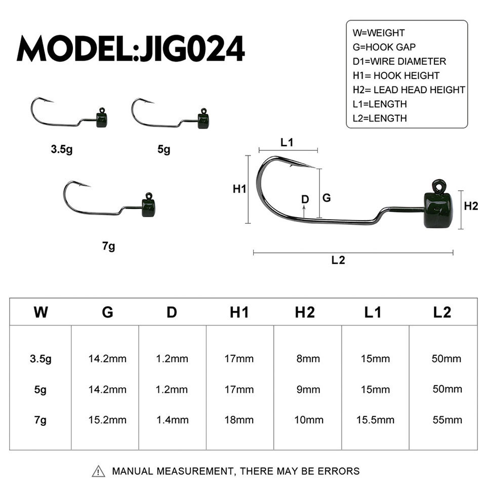 5 PZ/LOTTO 3.5G 5G 7G Spinato  - Fishing Hook Offset recensione e prezzo