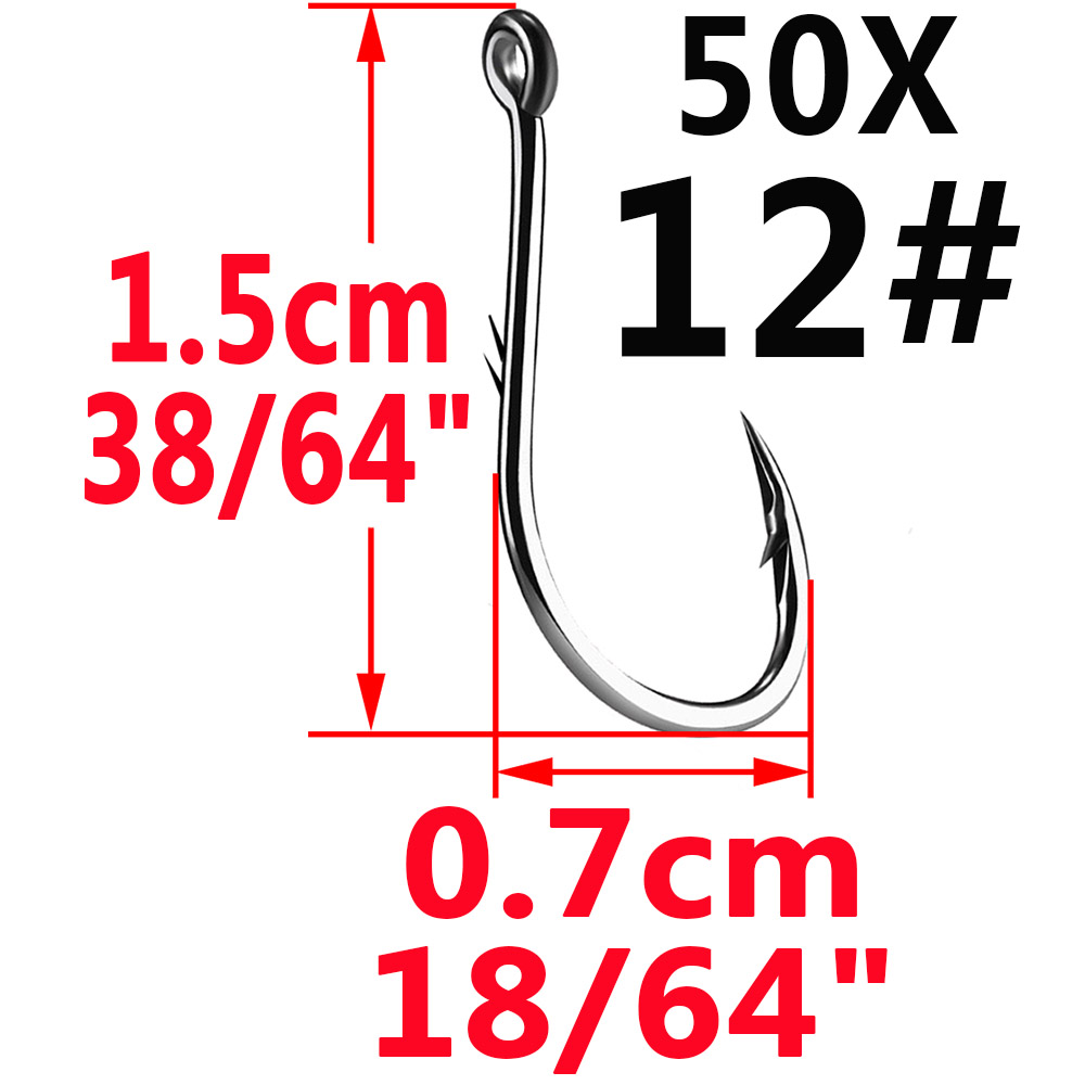 50pcs Iseama Circle Carp Eyed  - Fishing Hook Assortment recensione e prezzo