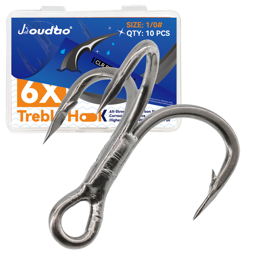 6X Amo da pesca triplo 10 pezz - Fishing Hook Offset recensione e prezzo
